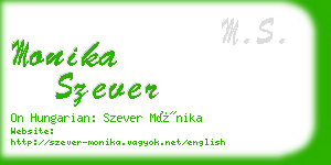 monika szever business card